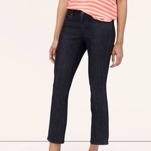 Ann Taylor Curvy Kick Crop Jeans Dark Wash Women’s 4 / 27
